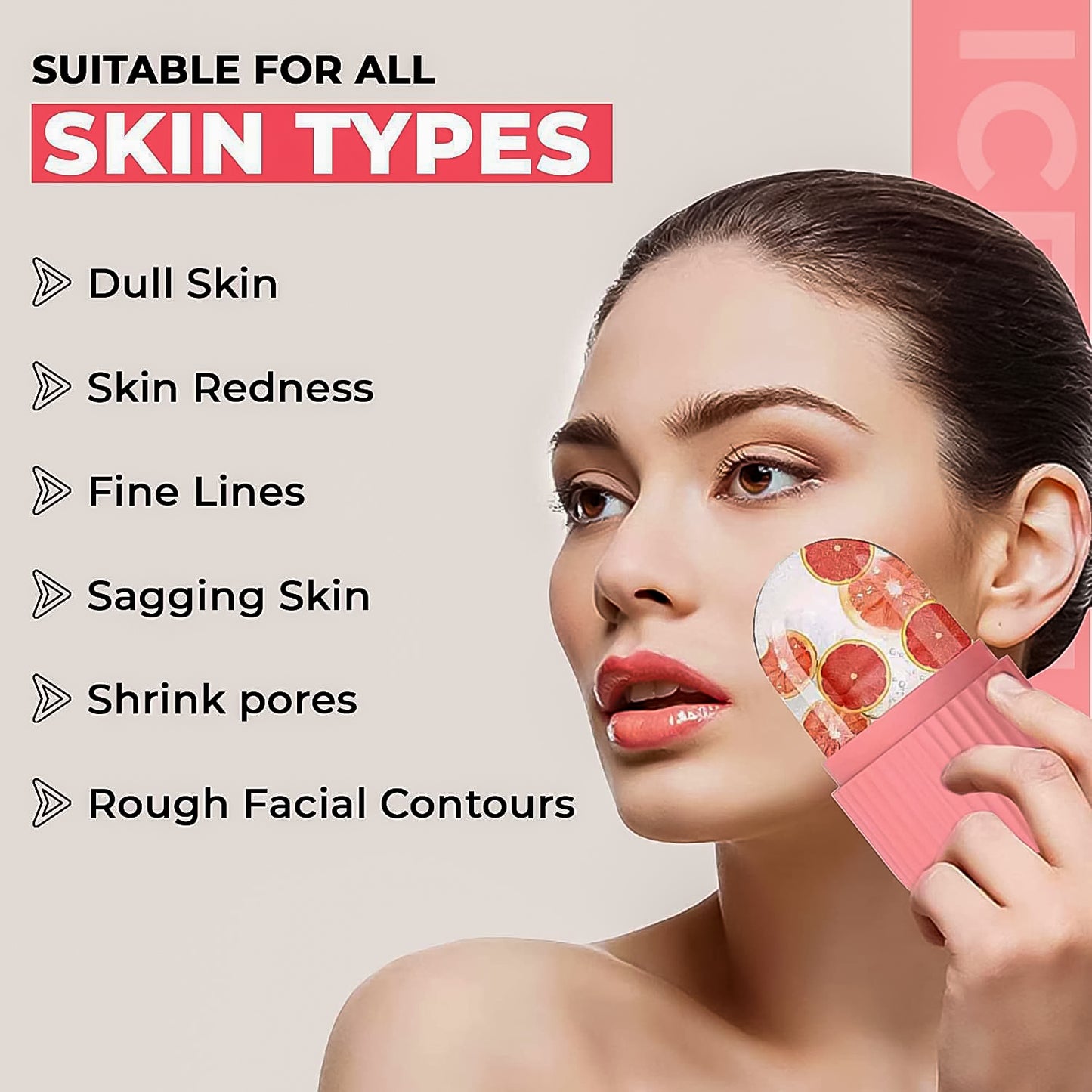 Beauty Face Massage Ice Roller (Pack Of 2)