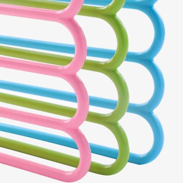5 In 1 Multipurpose Plastic Hanger Assorted (5pc Set)