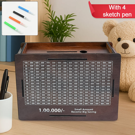 Wooden Money Bank, Piggy Bank