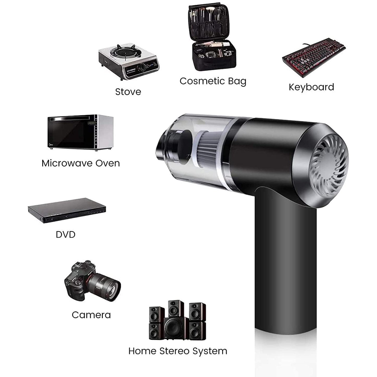 120W High-Power Handheld Wireless Vacuum Cleaner Home and Car Dual-use Portable USB Rechargeable