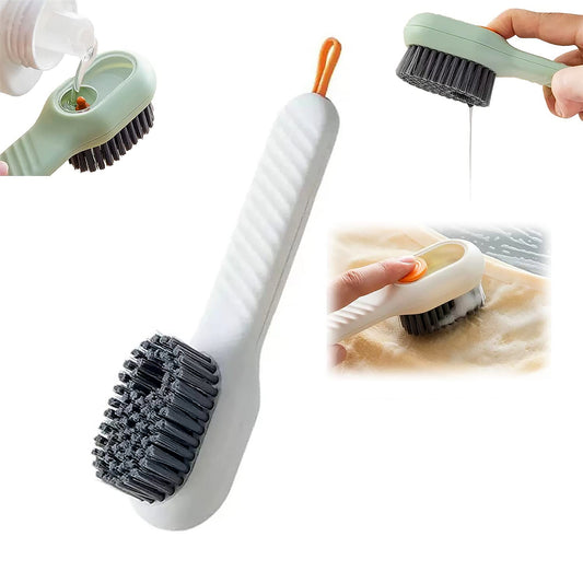 Multifunctional Scrubbing Brush with Liquid / Soap Dispenser (2pc Pack)