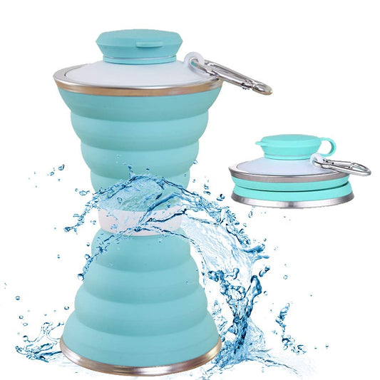 Collapsible Silicone Travel Water Bottle – BPA-Free, Leak-Proof & Lightweight (1385)
