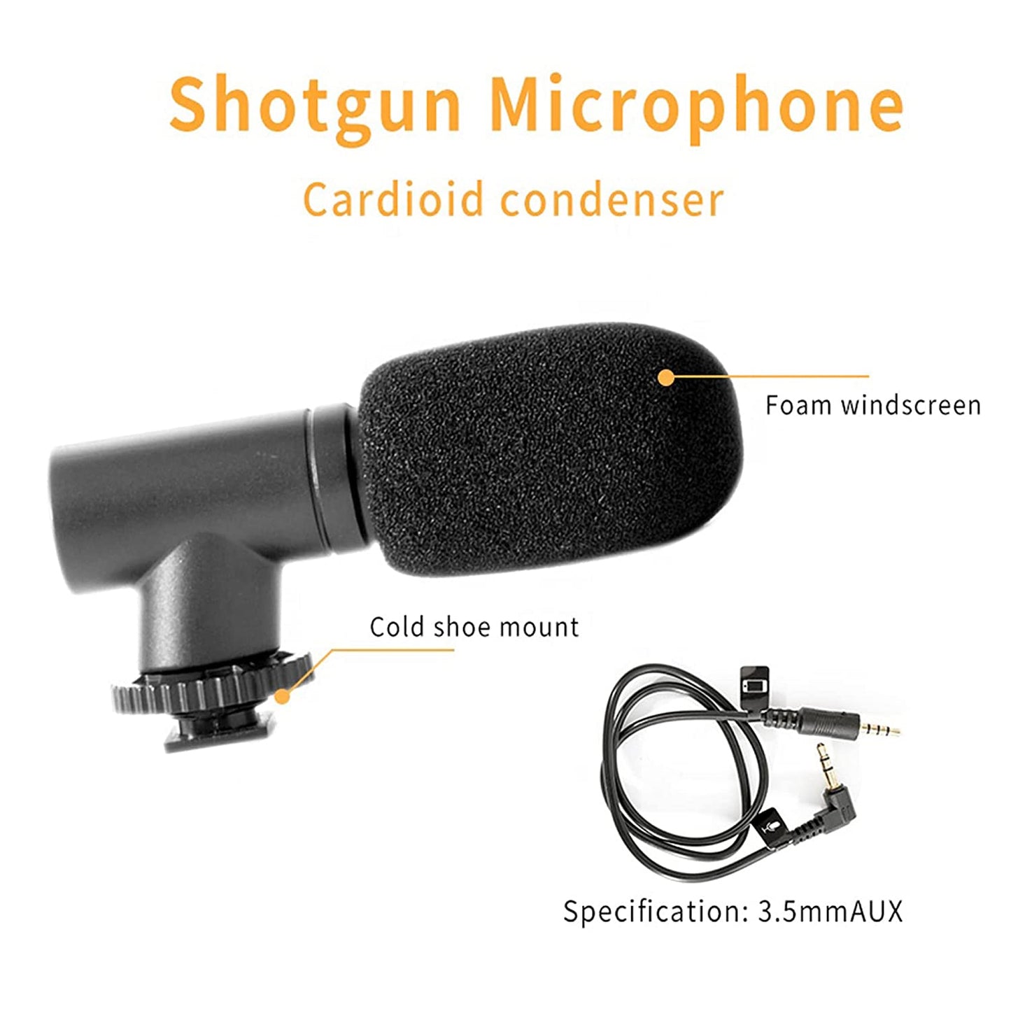 Vlogging Kit For Video Making With Mic, Mini Tripod Stand, Led Light With Phone Holder Clip