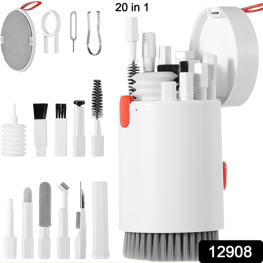20-in-1 Keyboard Cleaner Kit, Phone Screen, Cleaning Kit with Electronic Cleaning Brush Spray for AirPods Pro, iPad, iPhone Pro, Camera, Computer Cleaning