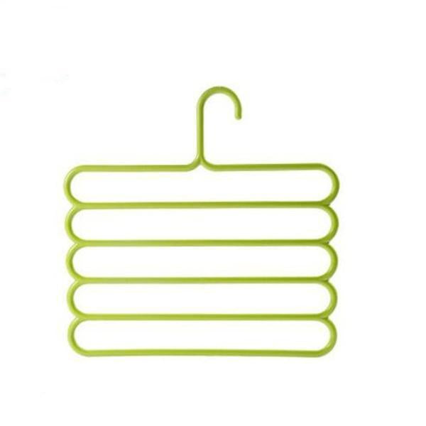 5 In 1 Multipurpose Plastic Hanger Assorted (5pc Set)