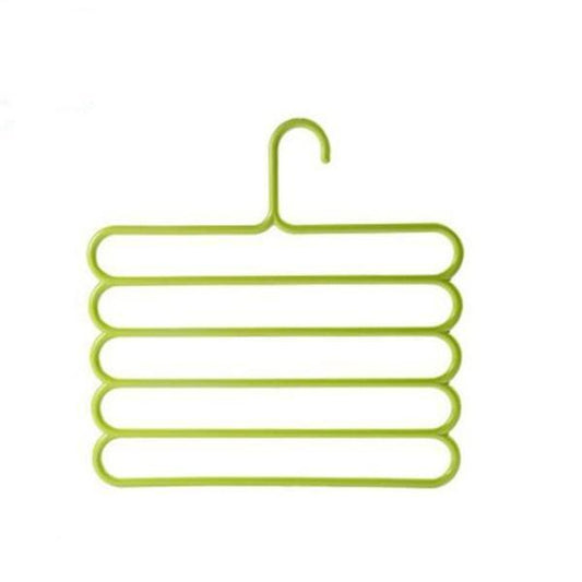 5 In 1 Multipurpose Plastic Hanger Assorted (5pc Set)
