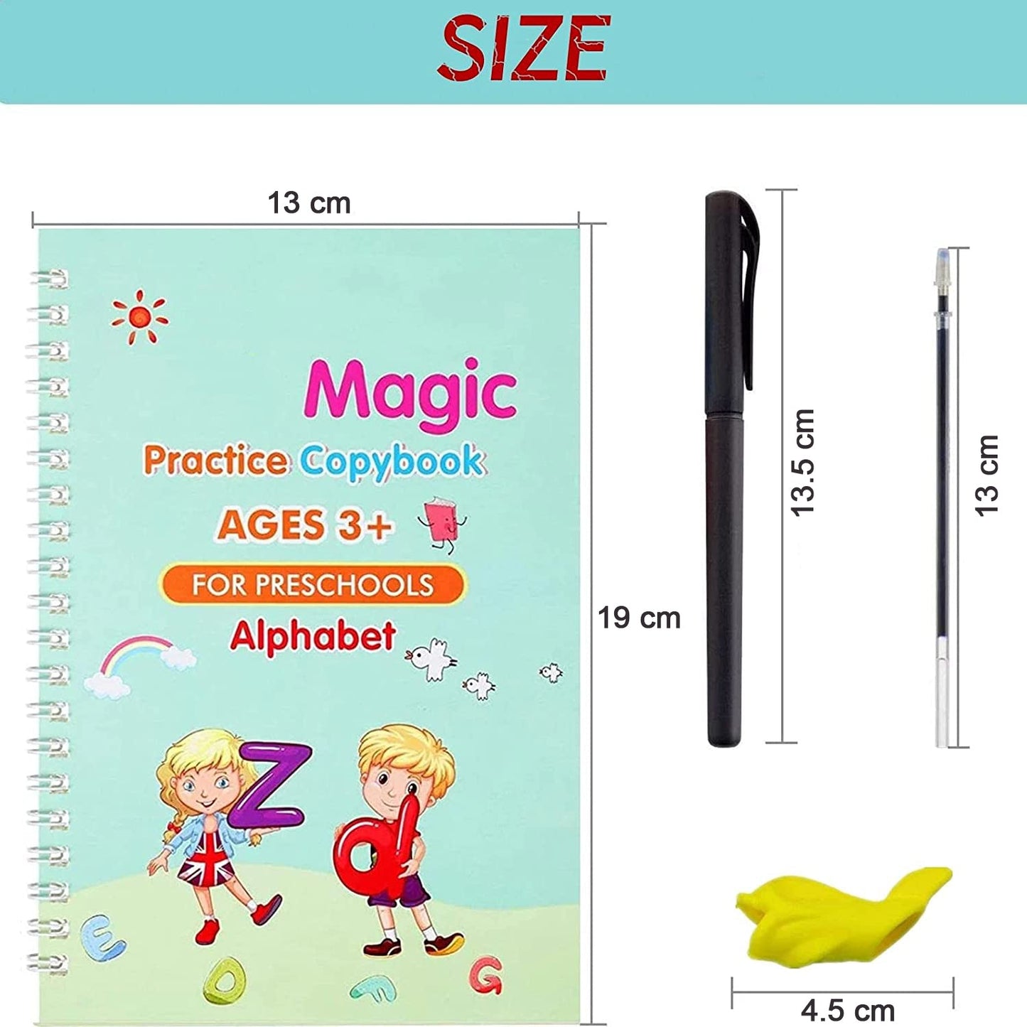 4 Pc Magic Copybook Widely Used By Kids Childrens