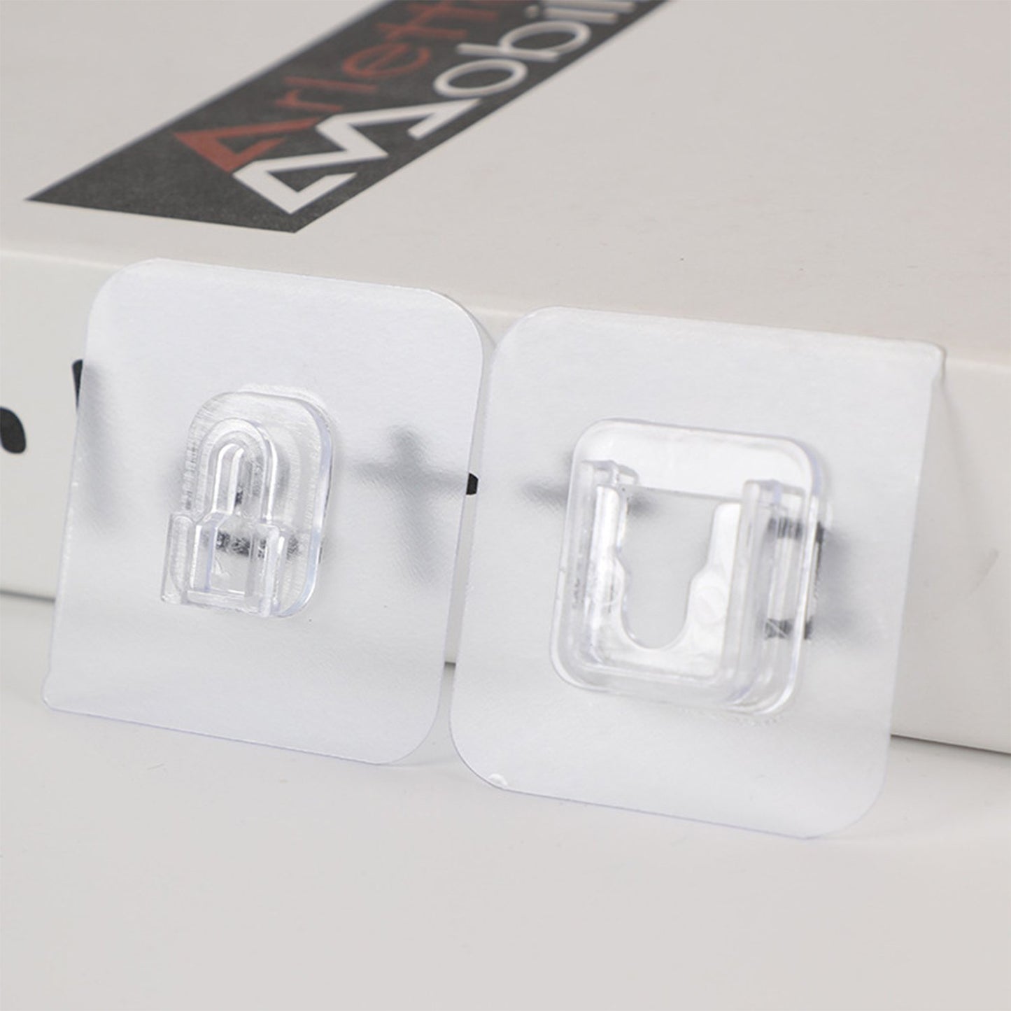 Magic Adhesive Heavy Plastic Wall Hooks 1742 (Pack Of 20) (10 Pair)