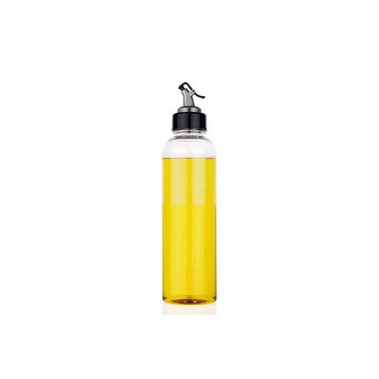 Oil Dispenser with Lid - Clear Drip Free Spout Controlled 1 Ltr