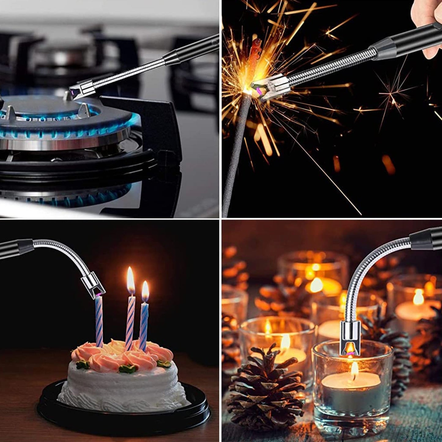 Flexible Electric Arc USB Rechargeable Windproof Flameless Electronic Smoking Plasma Lighters