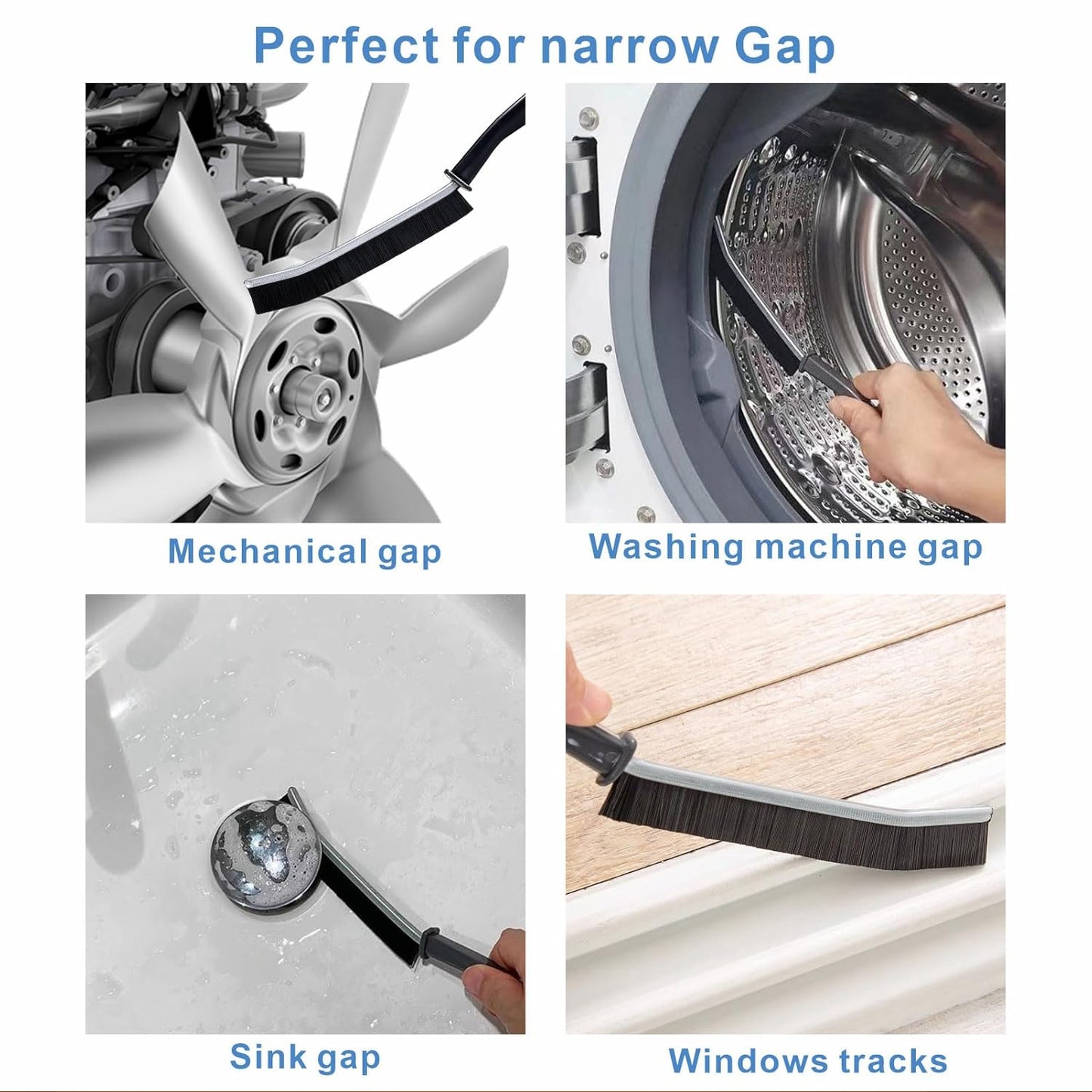 Multifunctional Crevice Cleaning Brush Gap Cleaning Brush (3 Pc  23 Cm)