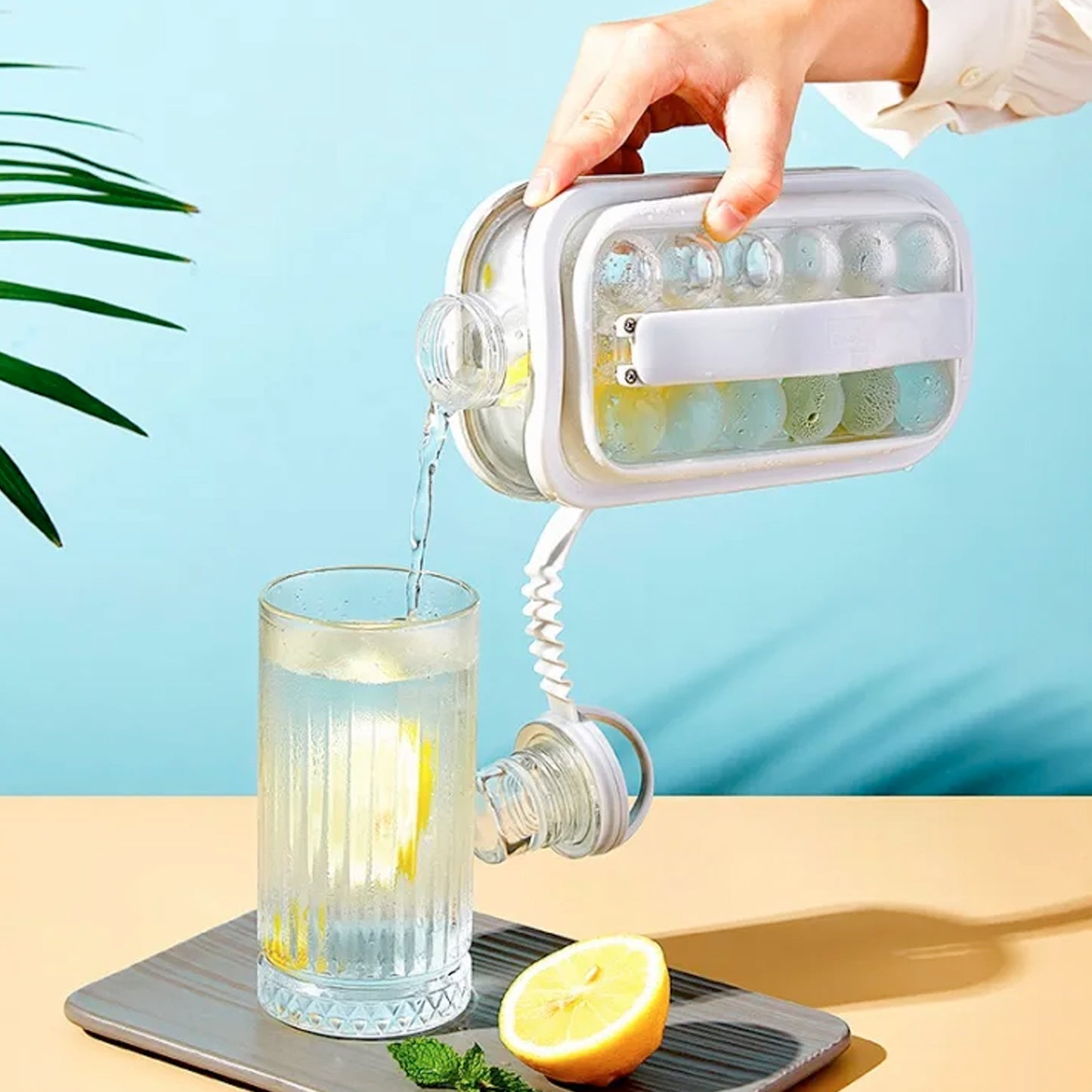 2-in-1 Foldable Ice Tray & Cube Maker Bottle (5359)