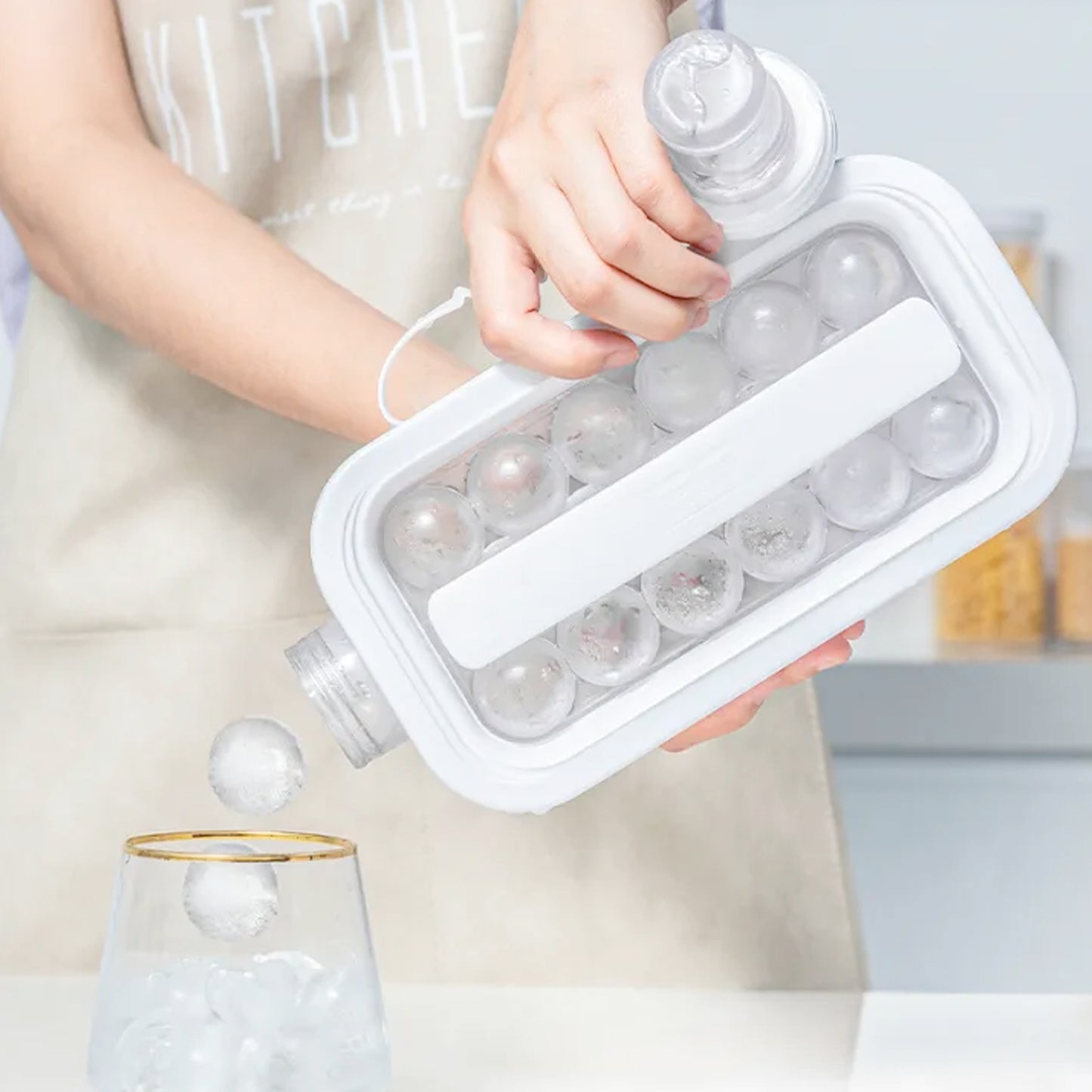 2-in-1 Foldable Ice Tray & Cube Maker Bottle (5359)