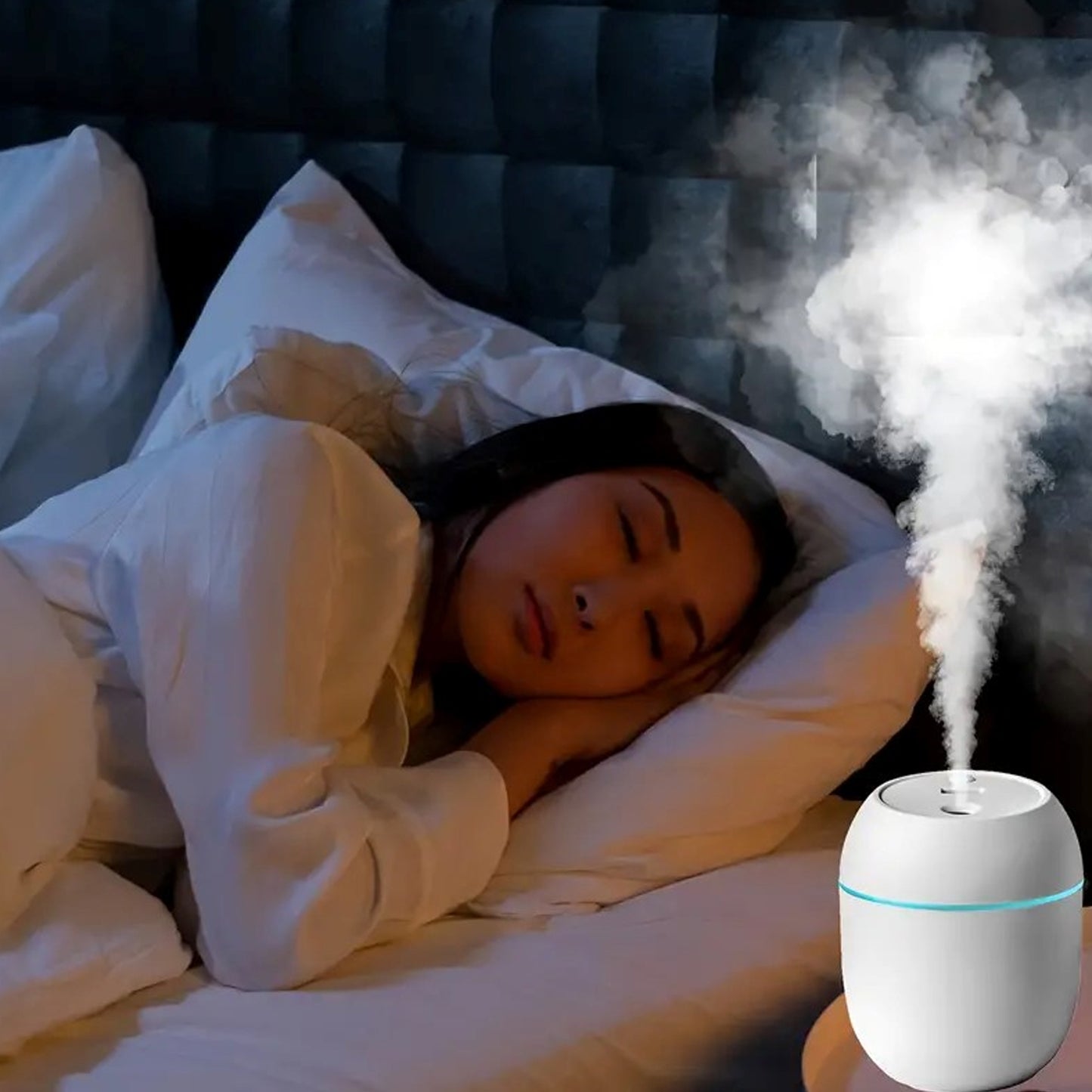 Portable Lighting Mini Humidifier, Cool Mist Humidifiers (250 ML)
