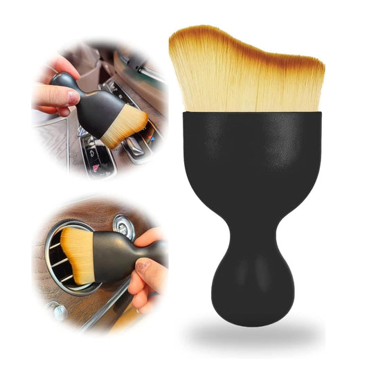 Mini Car Interior Cleaning Soft Brush -car Cleaning Brushes Duster (2 Pc Set)