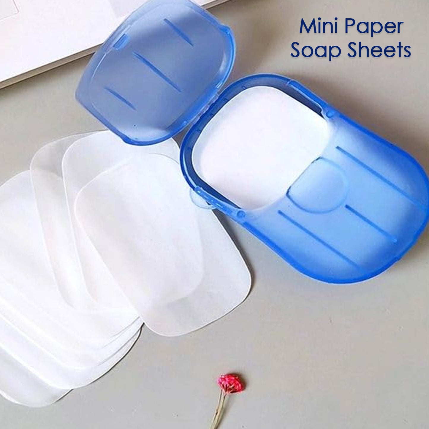 Portable Easy Carry Travel Paper Soap Sheet With Mini Box (3Pc Set)