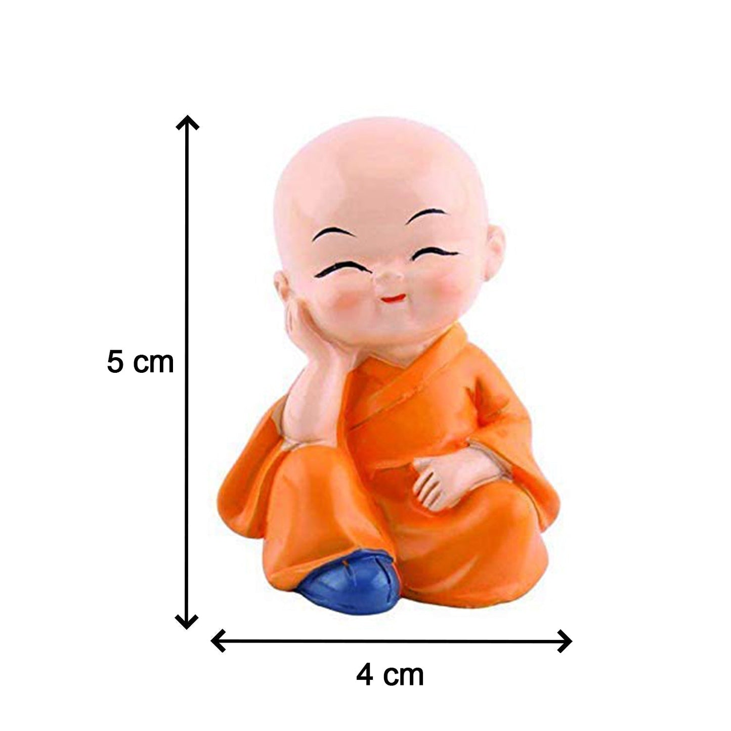 Baby Buddha 4pc Show Piece Used For Home, Car And Office Decorations