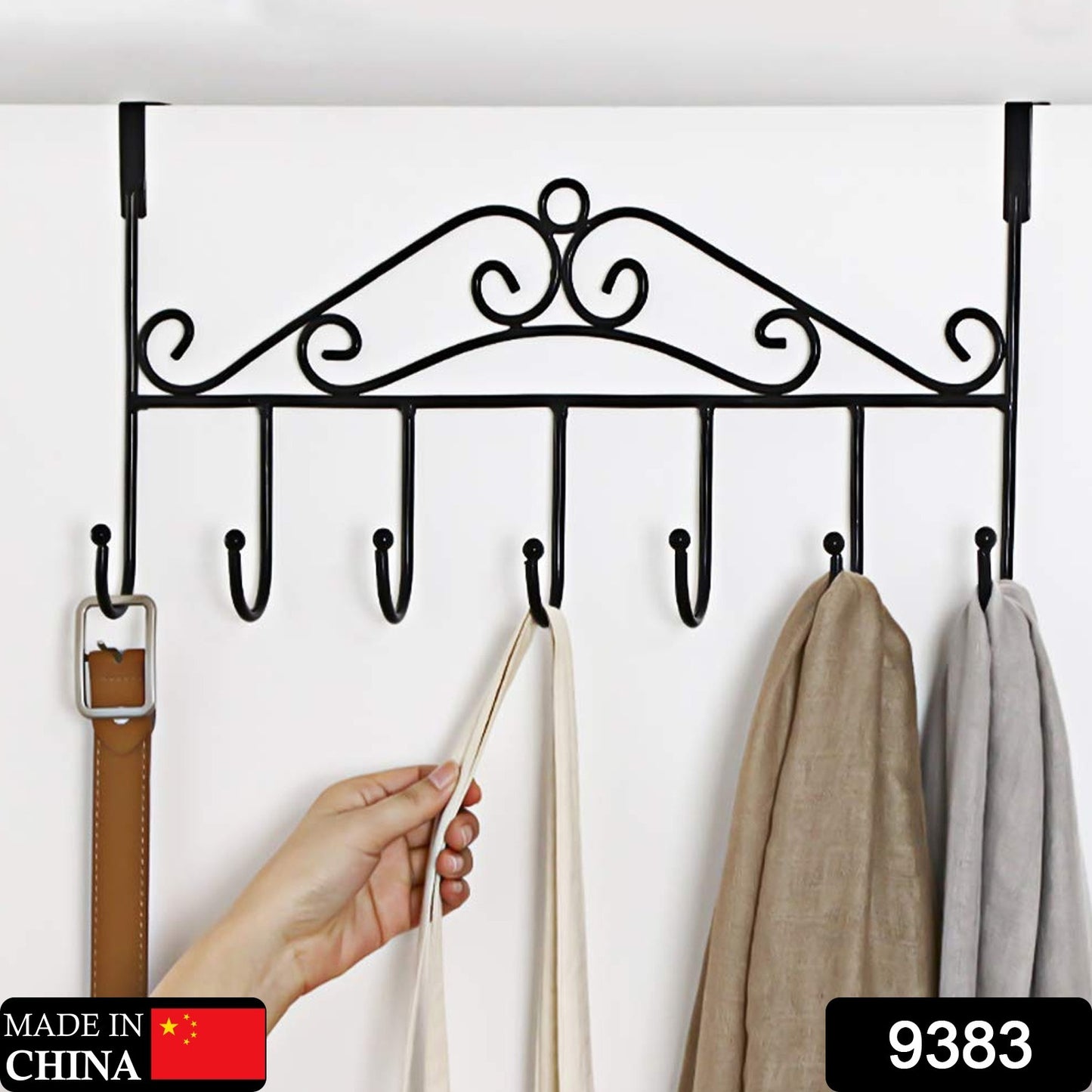 Door Hanger Rack 7 Hooks Decorative Orgnazier
