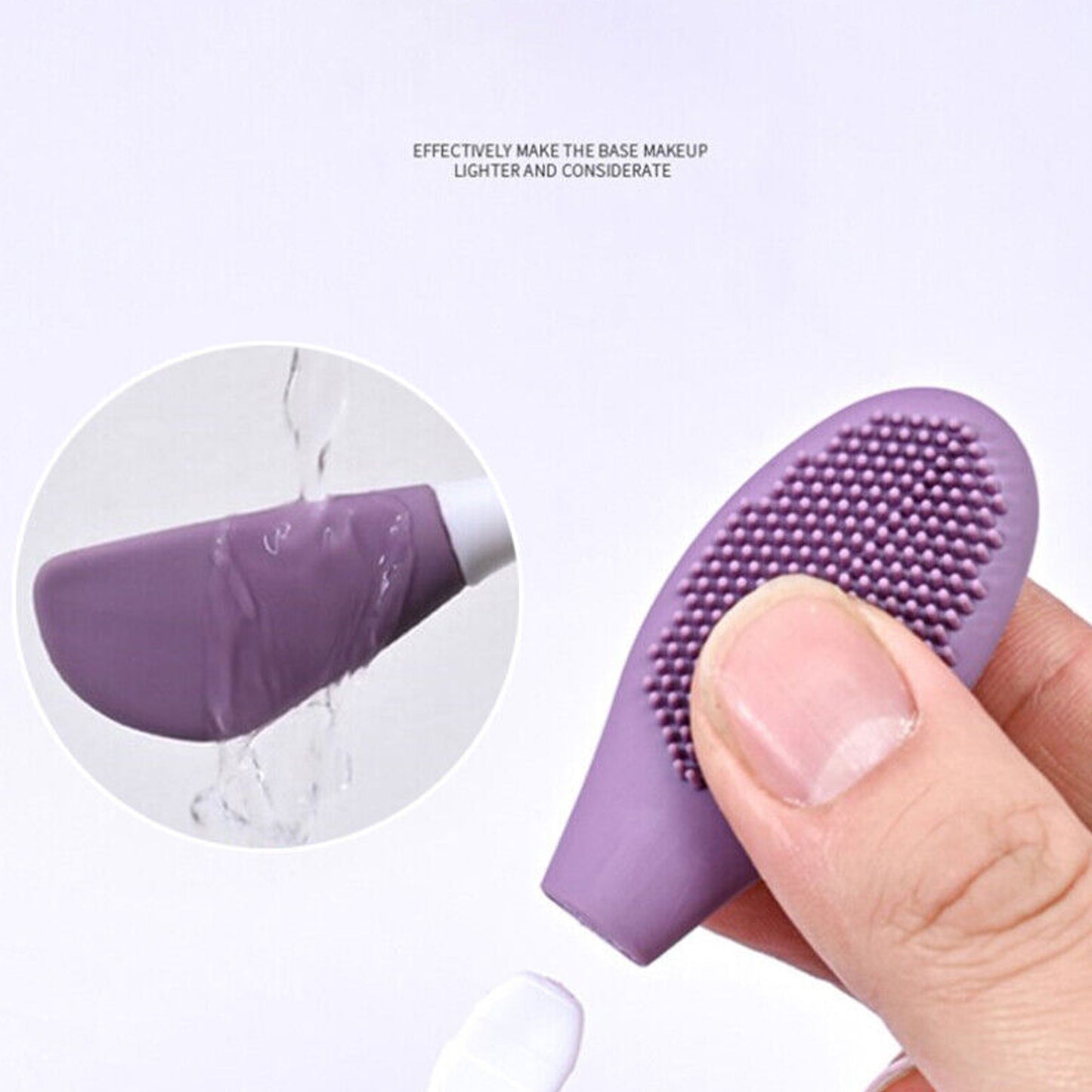 Double-headed Silicone Mask Brush For Face Cleansing and Applying Mud Mask