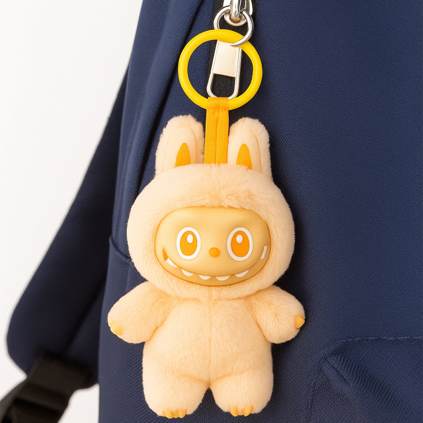 Labubu Doll Plush Toy Cartoon Keychain With Hook Assorted Colorful Design 1 Pc (Mix Design)