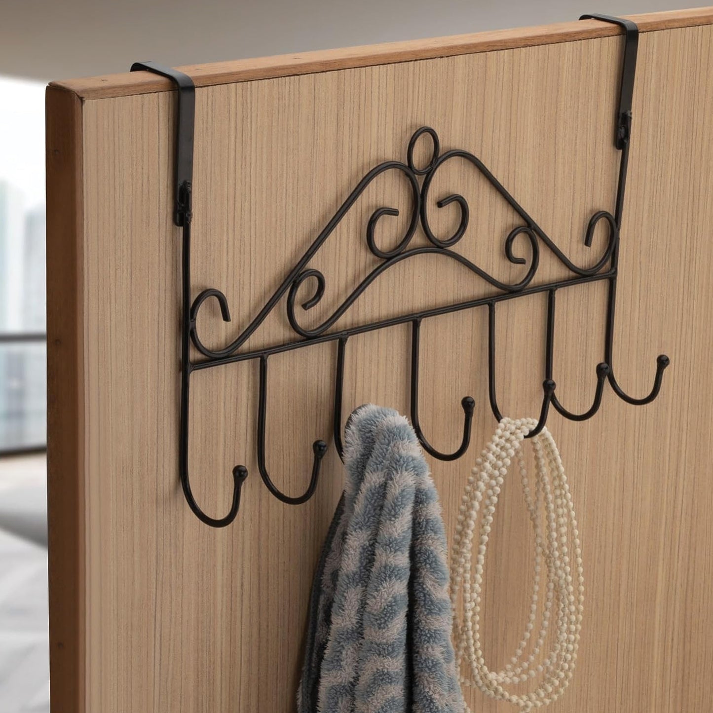 Door Hanger Rack 7 Hooks Decorative Orgnazier