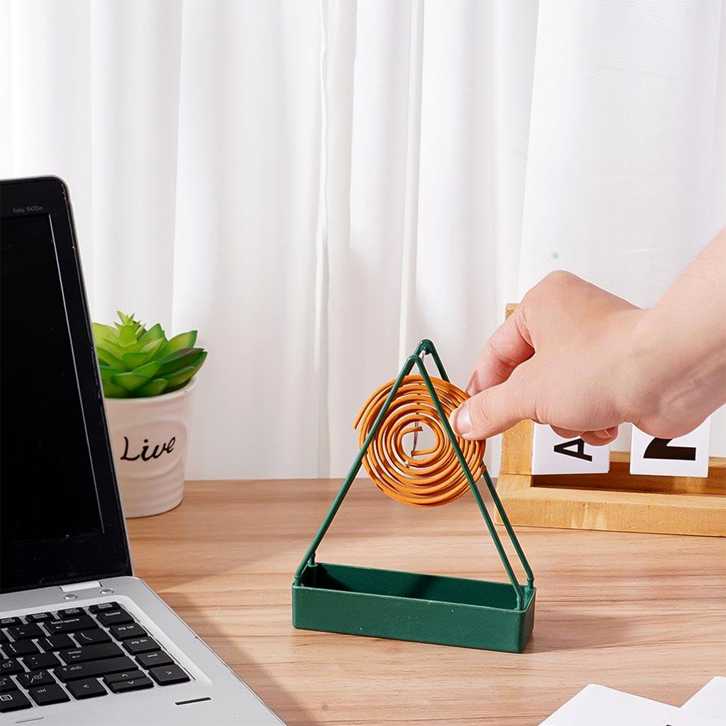 Premium Big Plastic Mosquito Coil Holder Stand (2 Pc)