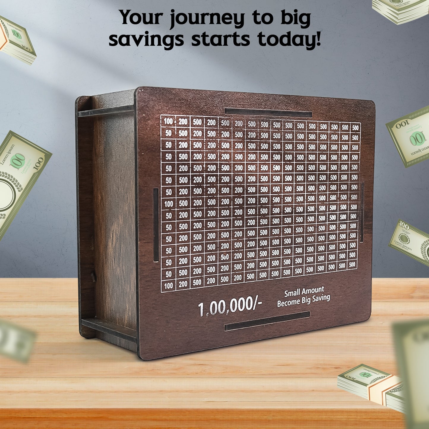 Wooden Money Bank, Piggy Bank