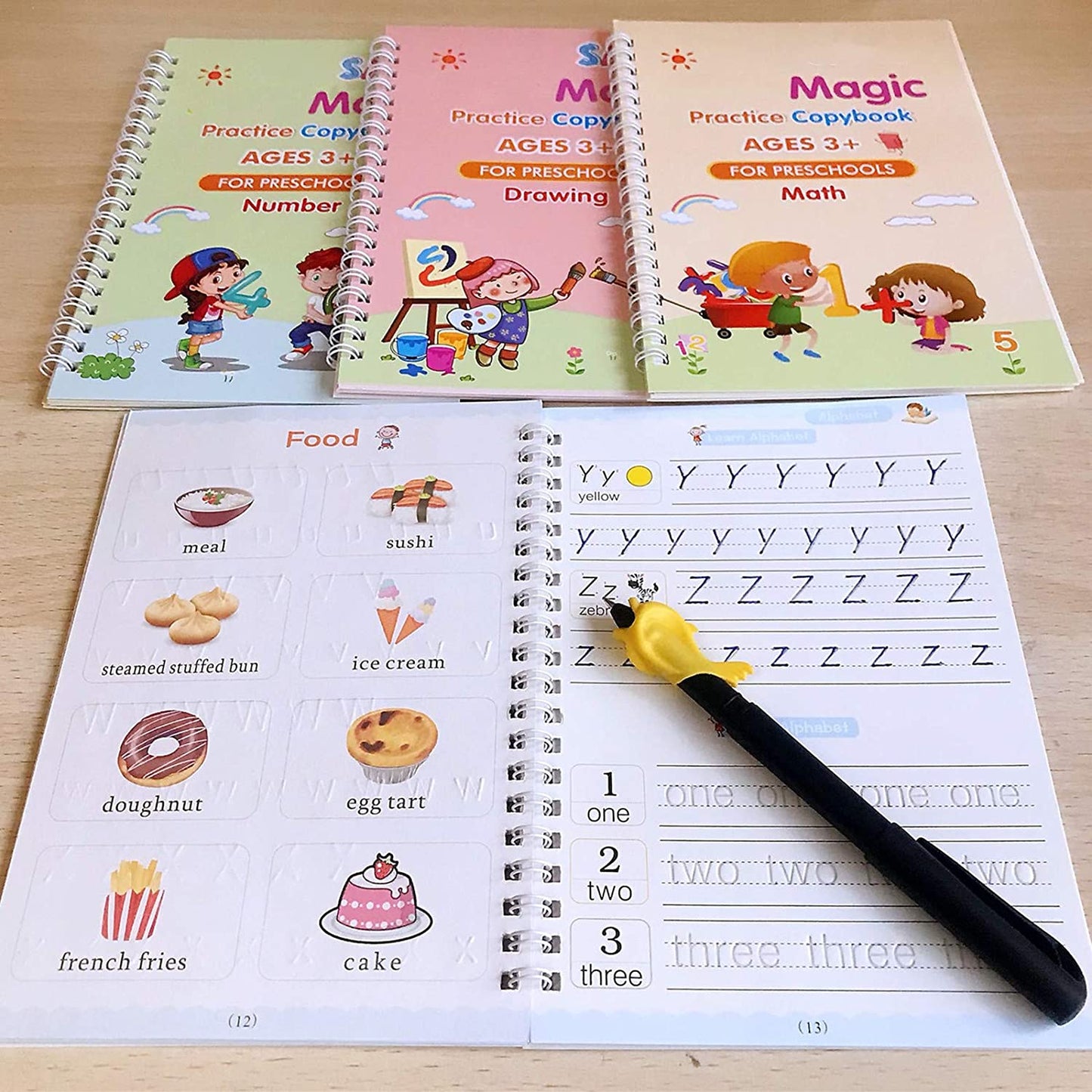 4 Pc Magic Copybook Widely Used By Kids Childrens