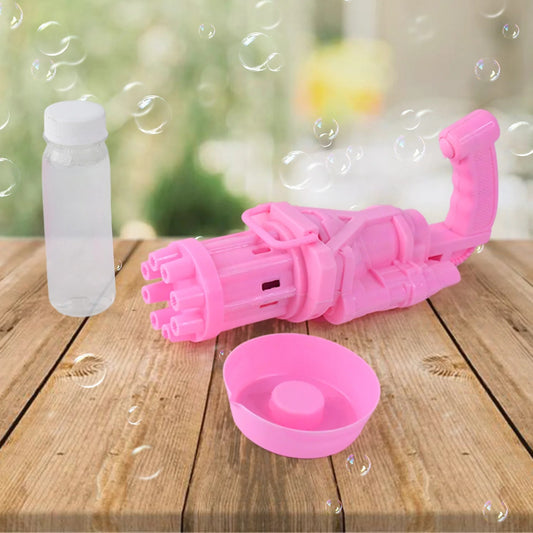 8028  8-hole Battery Operated Bubbles Gun Toys For Boys And Girls