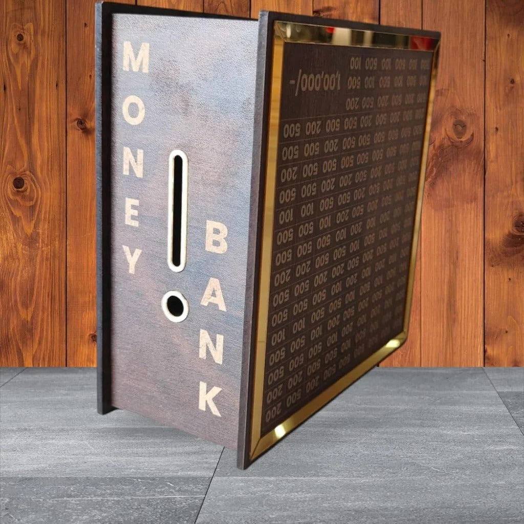 Wooden Money Piggy Bank Money Box