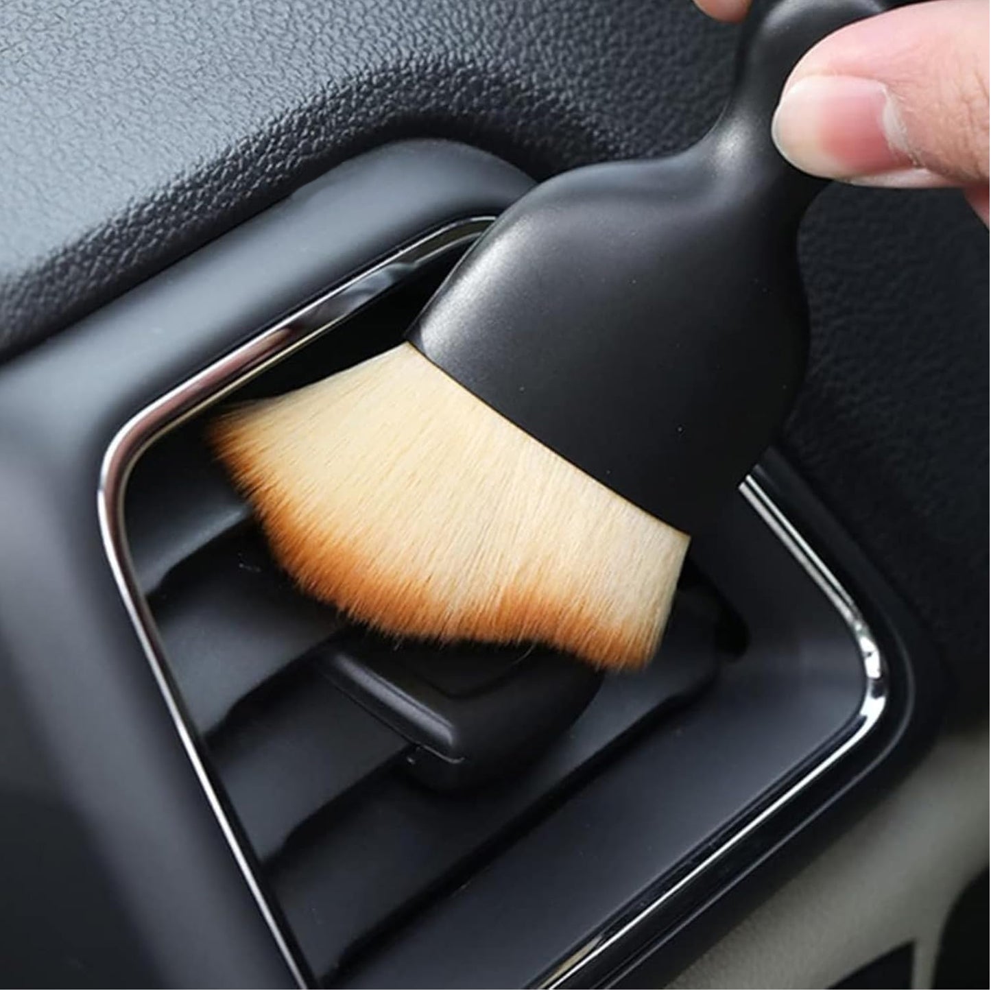 Mini Car Interior Cleaning Soft Brush -car Cleaning Brushes Duster (2 Pc Set)