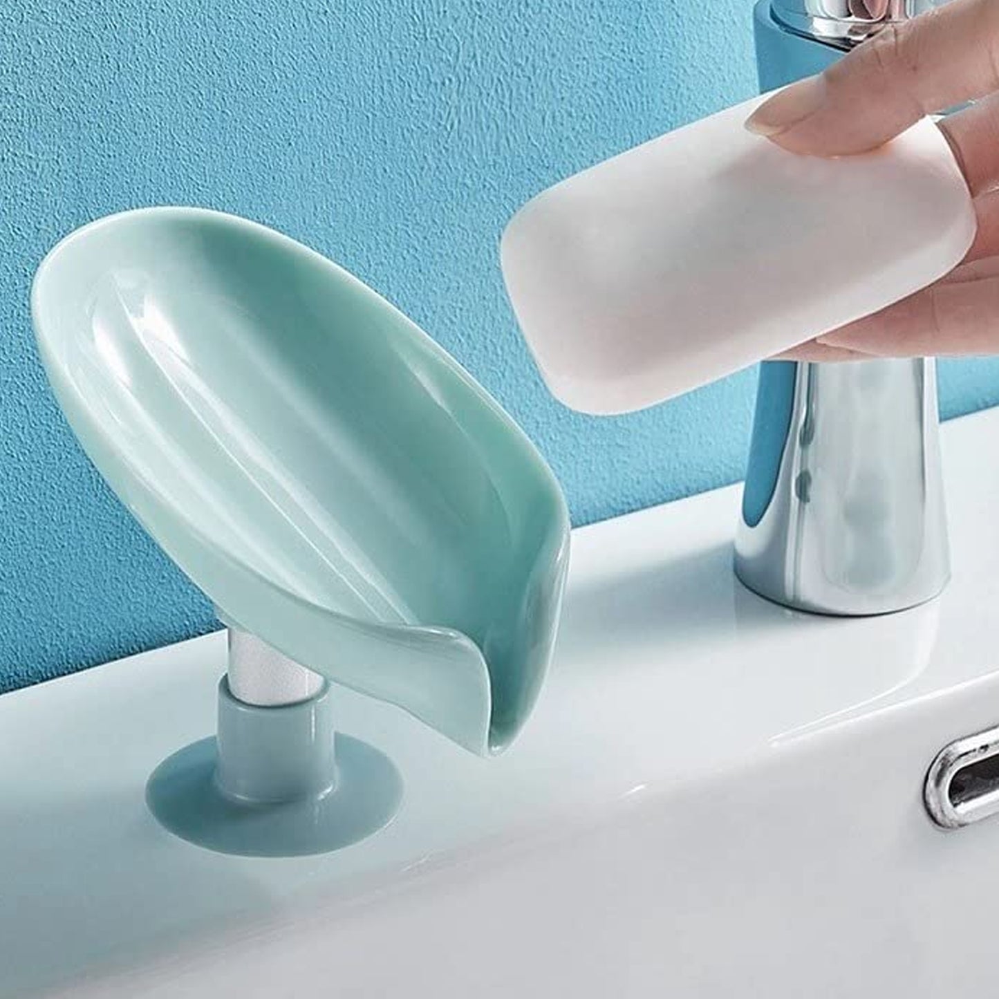Self Draining Soap Dish Holder Soap Box (3 Pc Set)